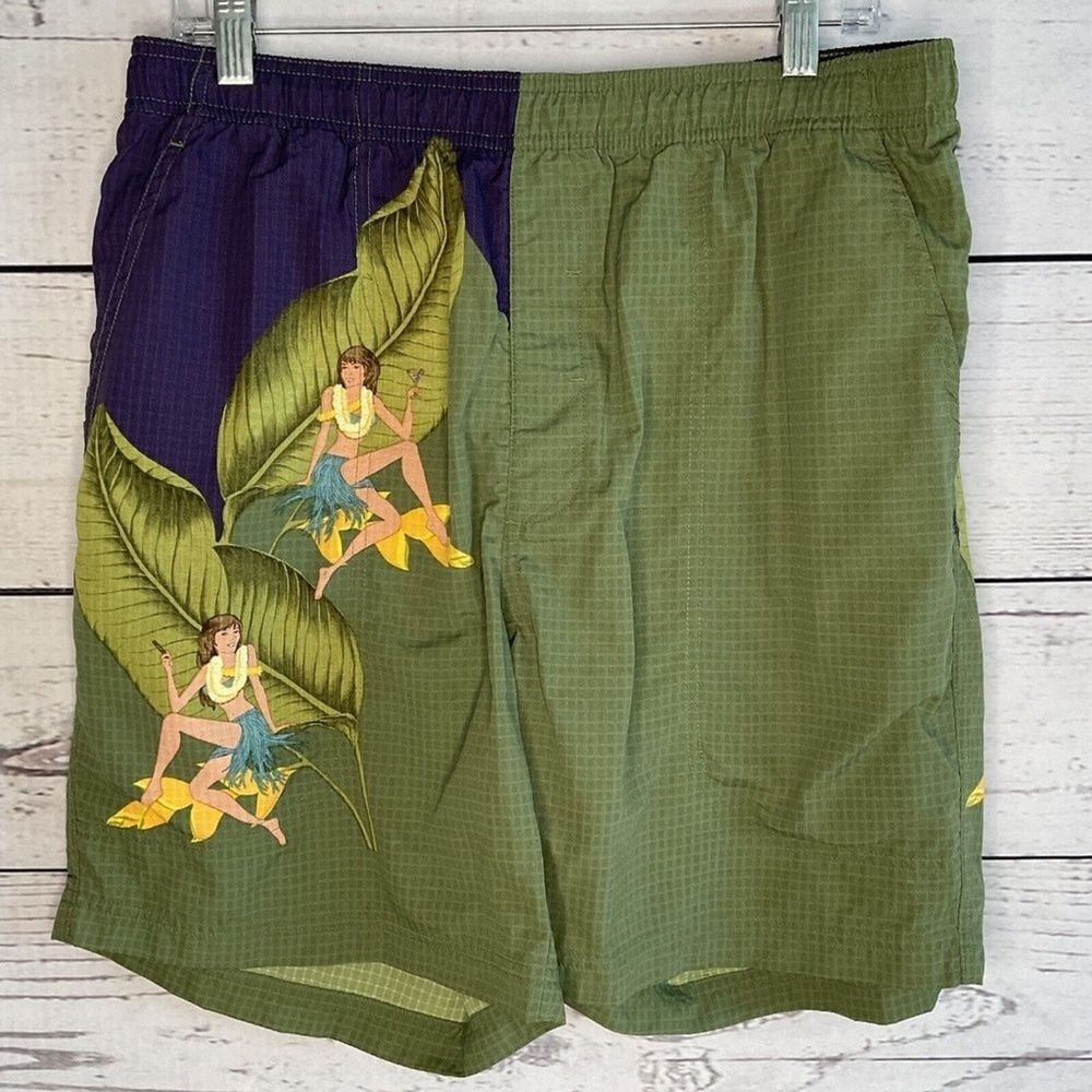 VTG Tommy‎ Bahama Hawaiian Hula Girls Paradise Nation Board Shorts Men M China